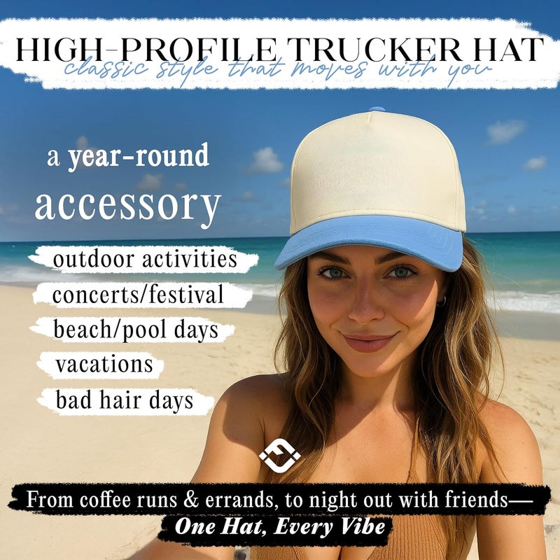 Funky Junque Vintage Canvas Snapback Hat - Adjustable 2 Tone Cap for Men Women - Put It On My, Cowboy, Girl Dad, Funny - Image 2